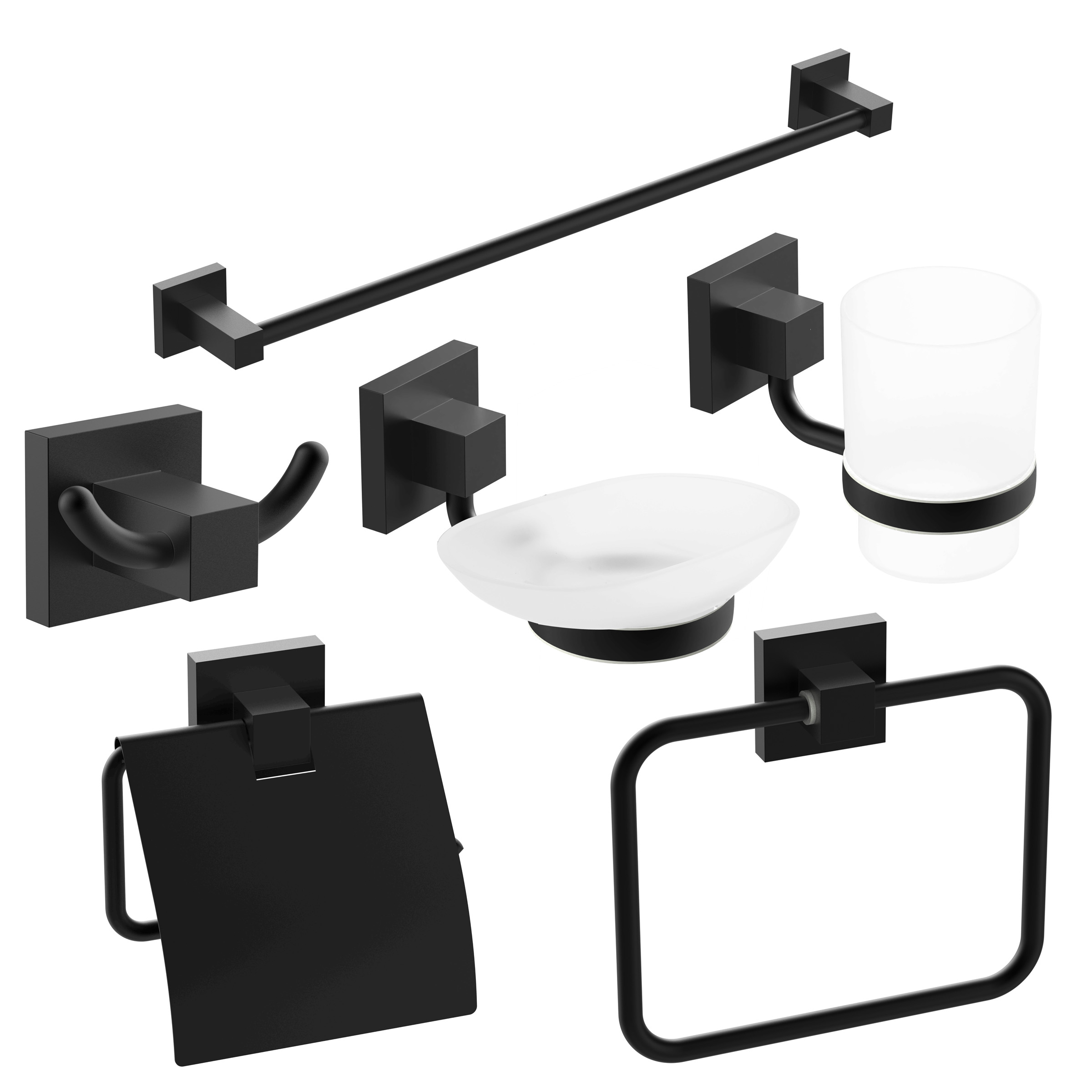 Accesorios Creta Negro Mate